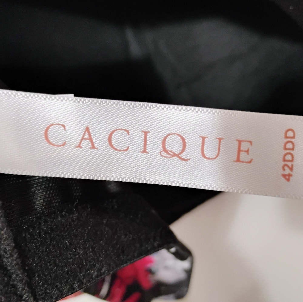 NWT Cacique 42DDD Back Floral Balconette Bra Underwire Lace - Picture 8 of 10